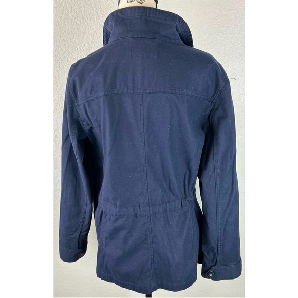 Talbots NWOT Women’s Navy Safari Field Jacket Cotton Blend, size Medium - Picture 5 of 16